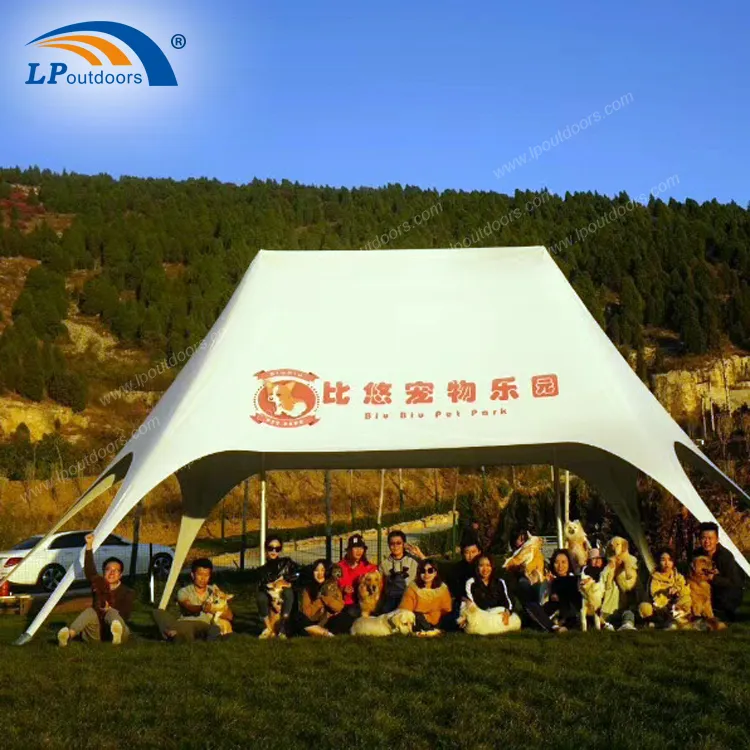 10X14m Moveable Waterproof Double Peak Star Tent for Outdoors Advertising Promotion