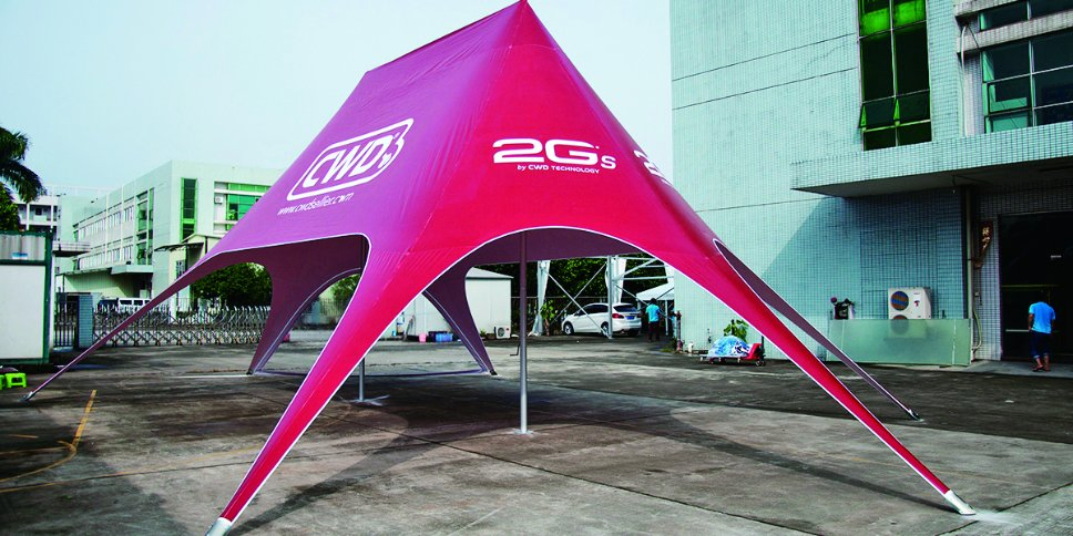 10X14m Moveable Waterproof Double Peak Star Tent for Outdoors Advertising Promotion