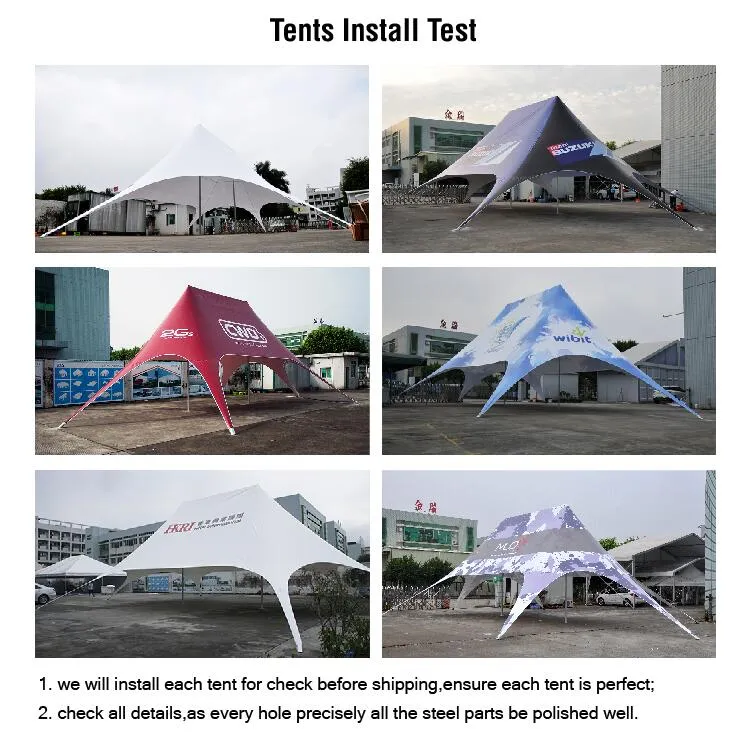 12X17m 650g PVC Star Canopy Tent for Party Event