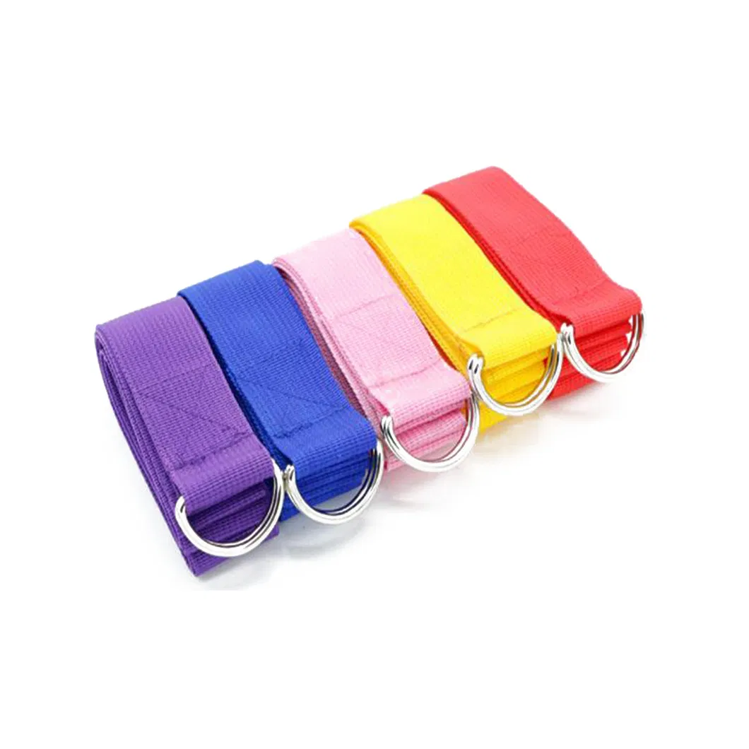 183cm Durable Custom Polyester Cotton Yoga Strap