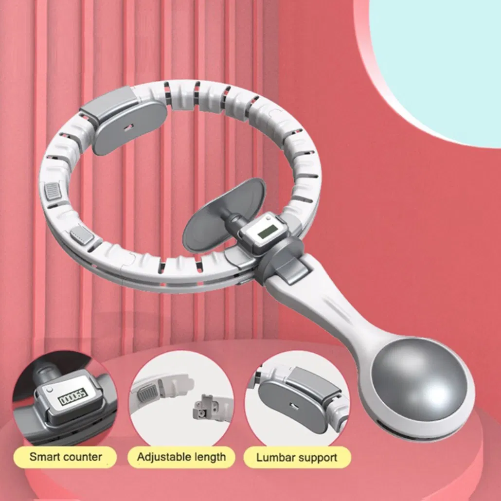 2021 Hot Sale Eco-Friendly Adjustable Weighted Exercise Fitness Adult Weight Hula Ring Hoop