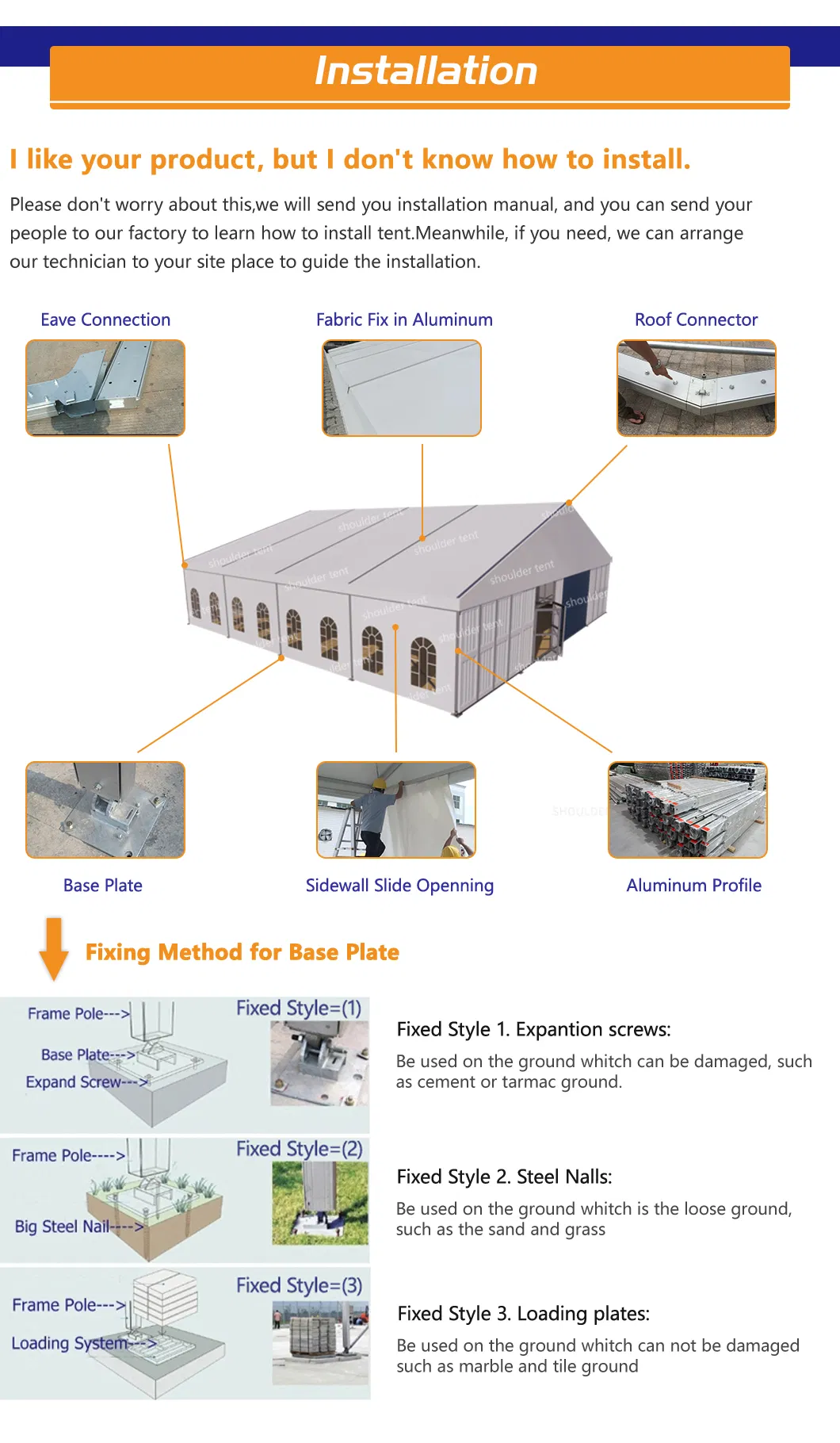 2021 Strong and Durable Party Tents for Big Events with Best Price