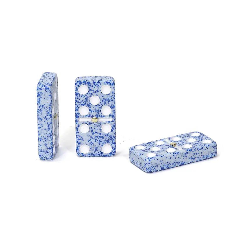 Double 6 Marble Domino: a classic board game that combines craft texture and strategic fun