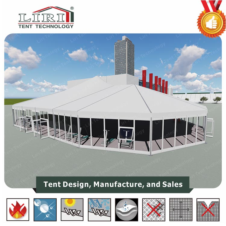 20m by 20m Beautiful Sporting Event Tents with Dome Roof for PGA, Garden Party Marquee