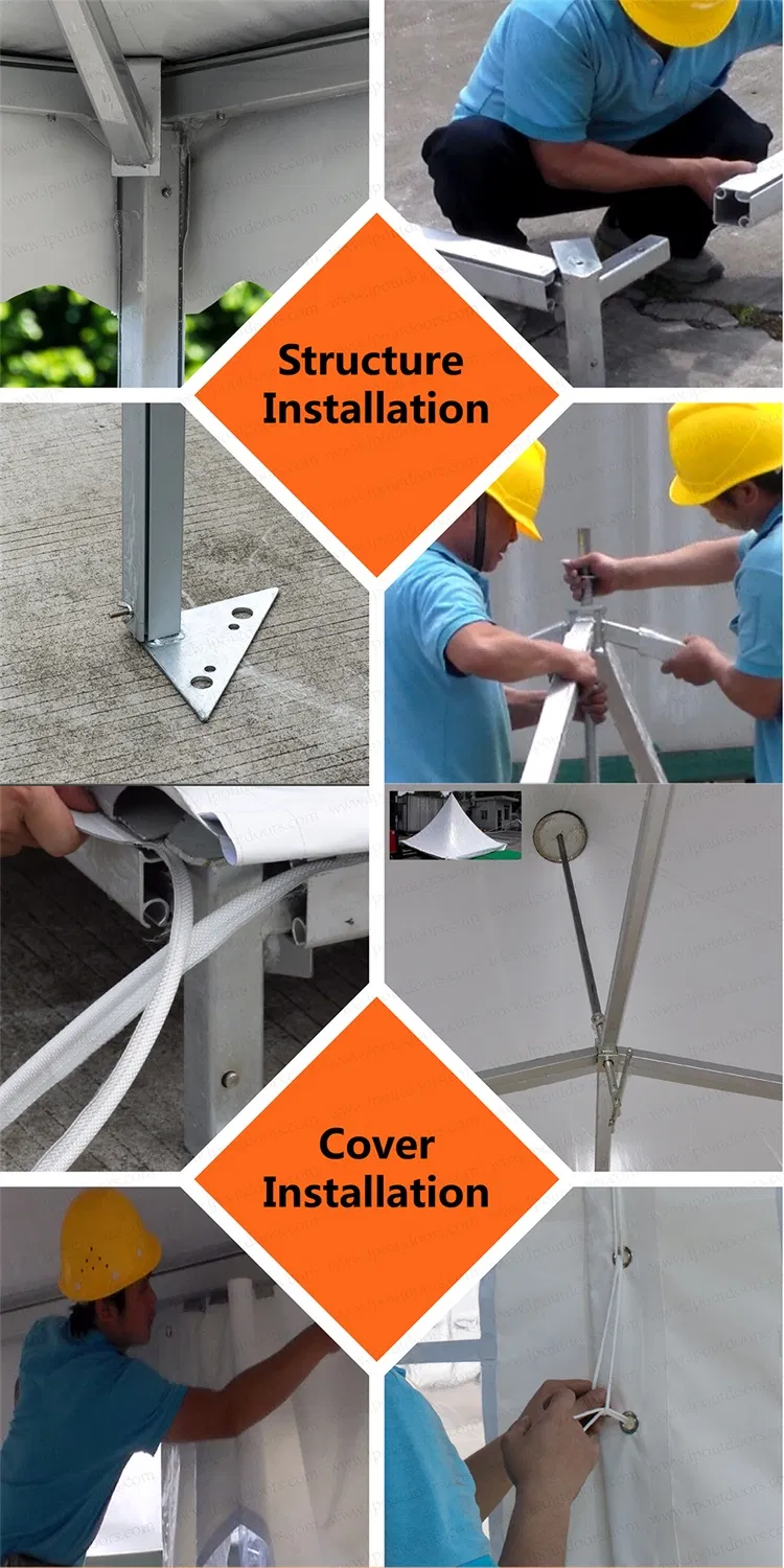 20X20FT Aluminum Frame High Peak Pagoda Tent for Outdoors Festival Celebration Event