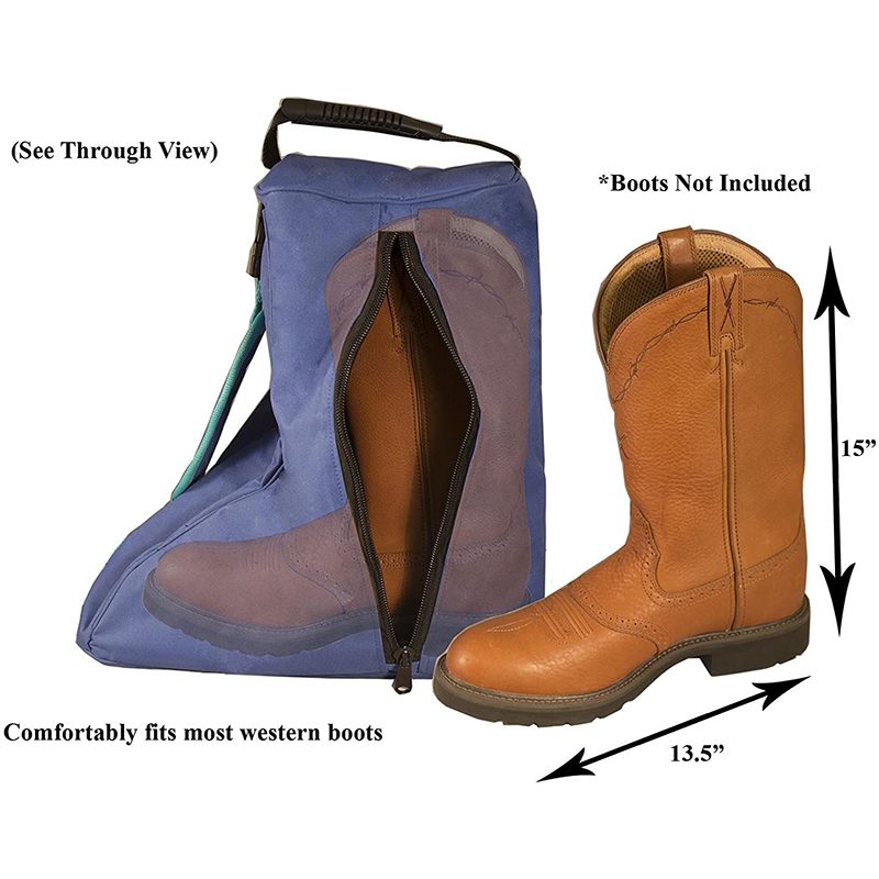 3 Layers Grooming Kit Breathable Equestrian Long Riding Boots Bag