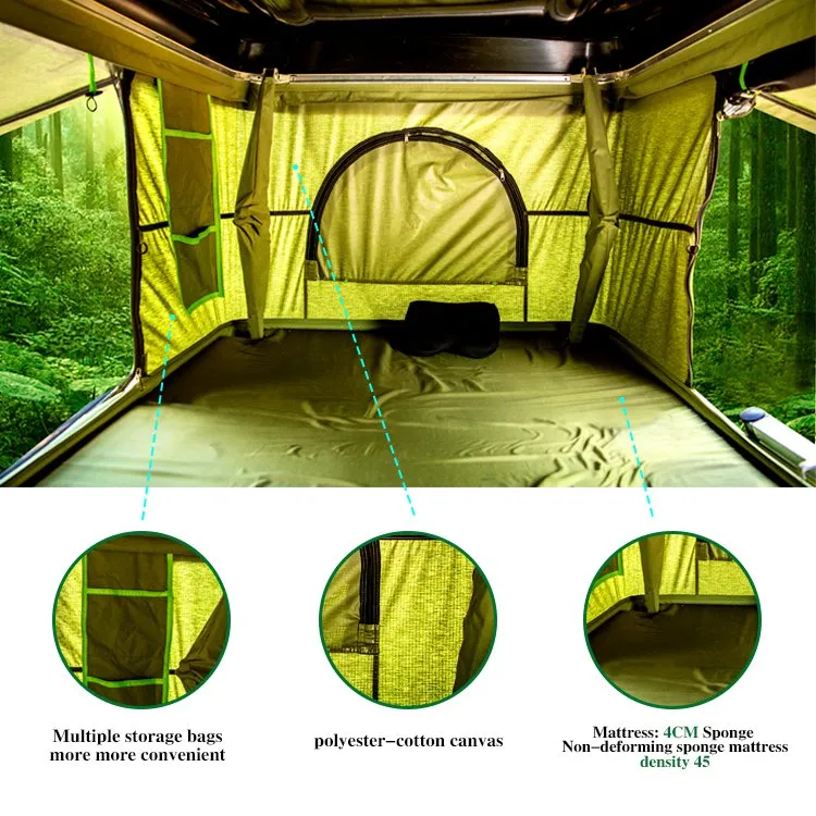 4X4 SUV Outdoor Camping Waterproof Hard Shell Vehicle Auto Car Rooftop Roof Top Tent for 4 Person
