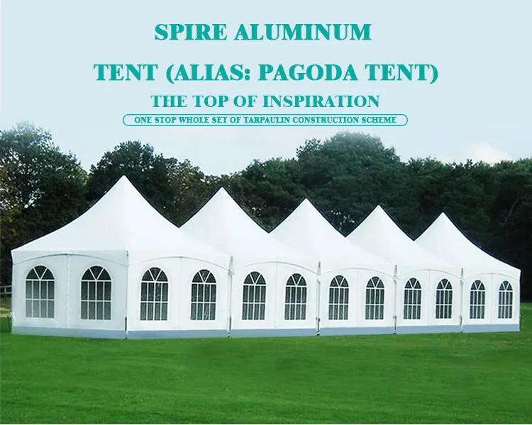 5*5m Outdoor Exhibition Event Fair Gazebo Pagoda Tent for Booth Summer Tent 2 Years Aluminum Alloy Profile Extruded 100km/Hour