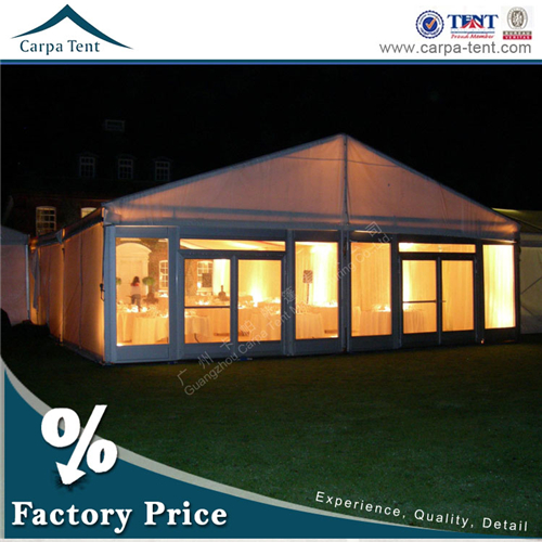 500 Capacity Assembly Outside Wedding Glass Wall Marquee Tents