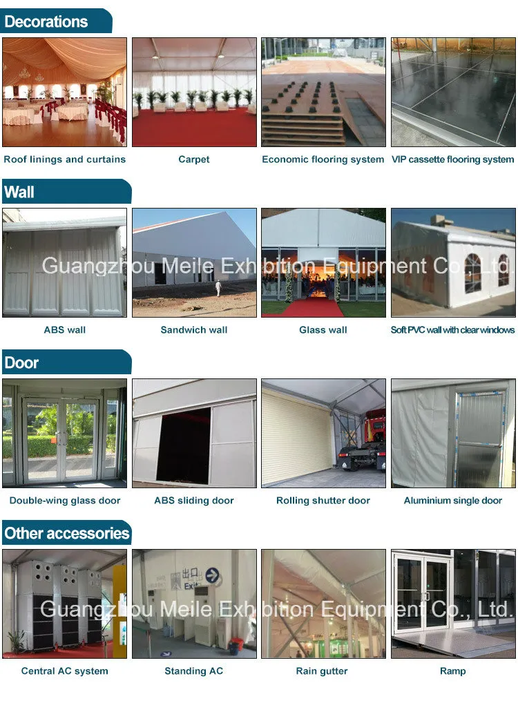 500 People Cheap Wedding Marquee Party Tent for Sale