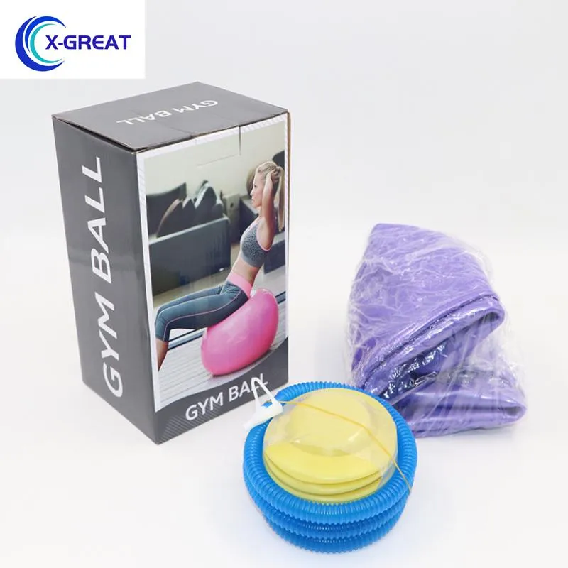 55cm 65cm 75cm Yoga Ball Explosion-Proof 55cm 65cm 75cm PVC Yoga Ball for Women
