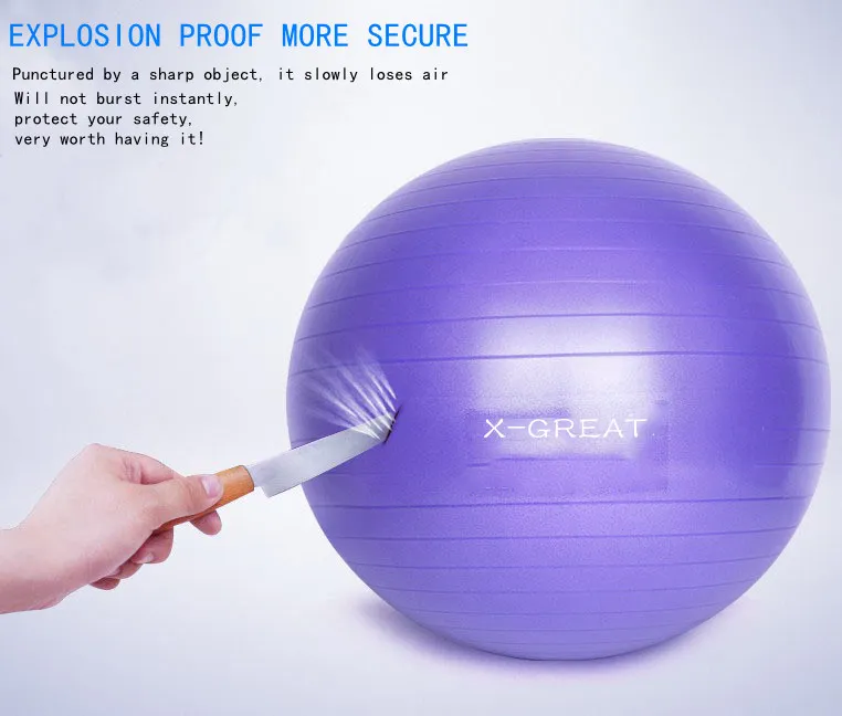 55cm 65cm 75cm Yoga Ball Explosion-Proof 55cm 65cm 75cm PVC Yoga Ball for Women