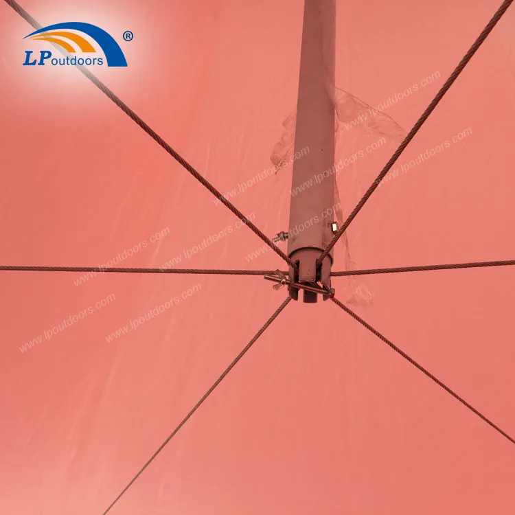 650g/Sqm PVC Single Peak Hexagonal Frame Tent for Kenya Market