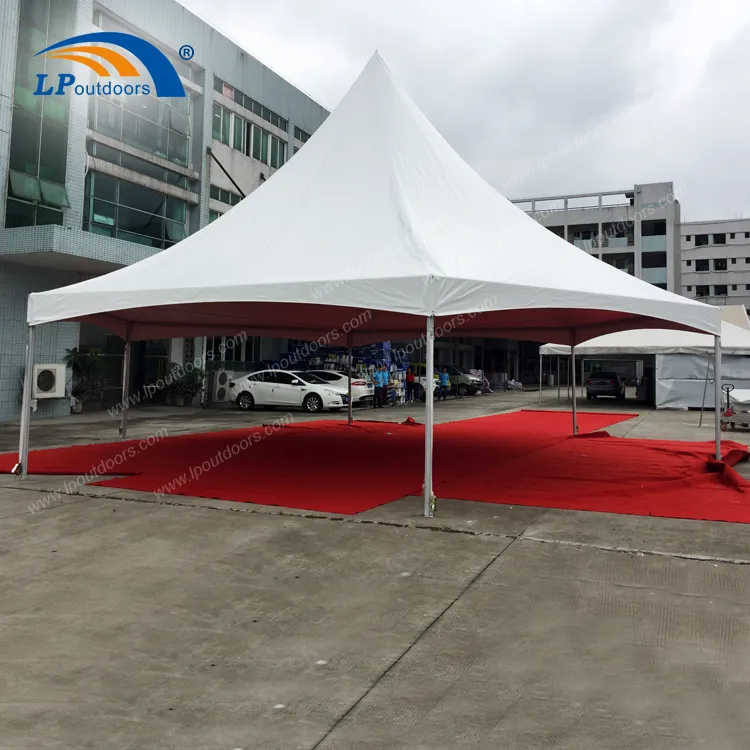650g/Sqm PVC Single Peak Hexagonal Frame Tent for Kenya Market