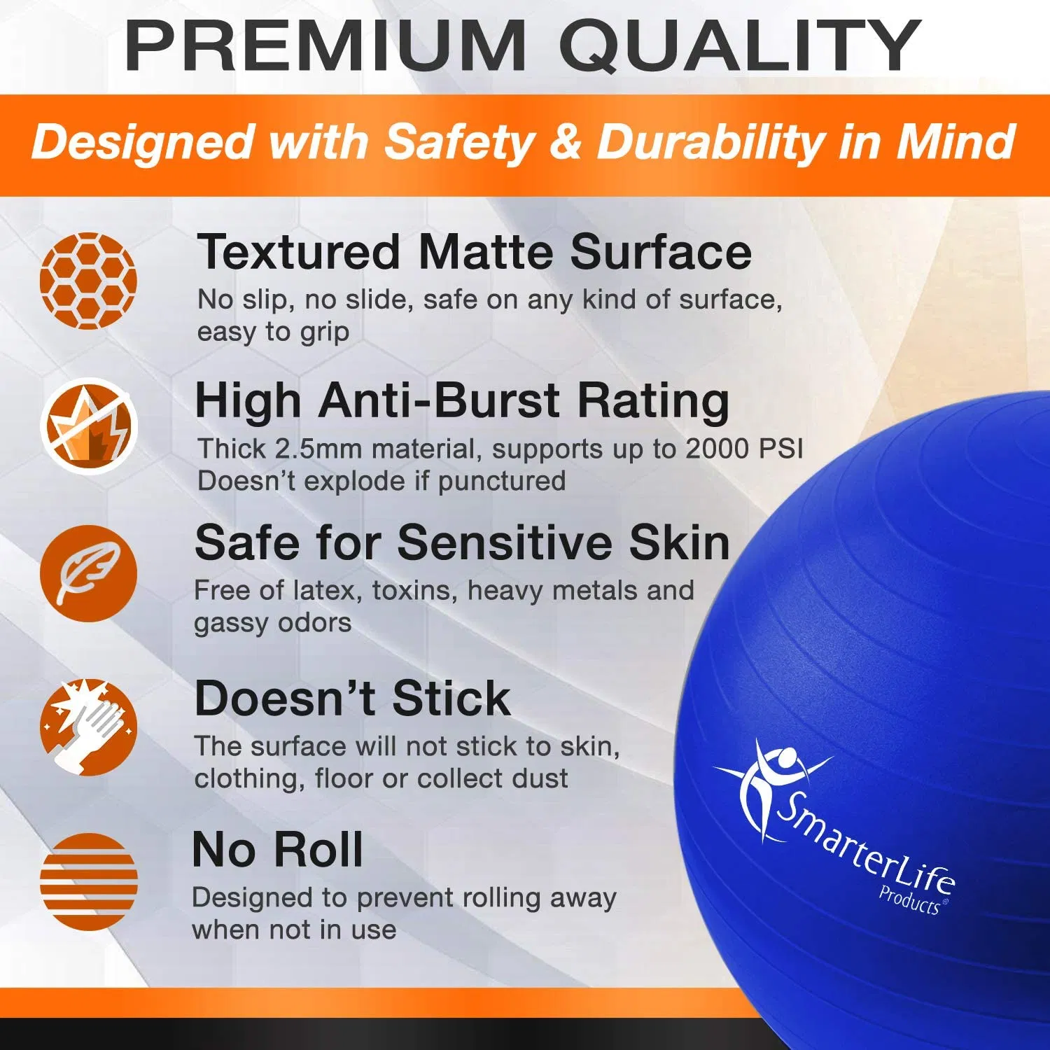65cm Hot Sale Workout Home Gym Yoga Ball for Wholesale