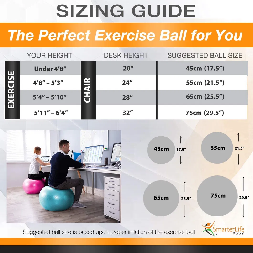 65cm Hot Sale Workout Home Gym Yoga Ball for Wholesale