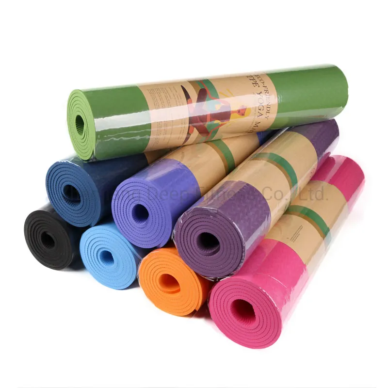 6mm TPE Yoga Mat Custom Logo Yoga Matt Eco Friendly Durable Yoga Mat