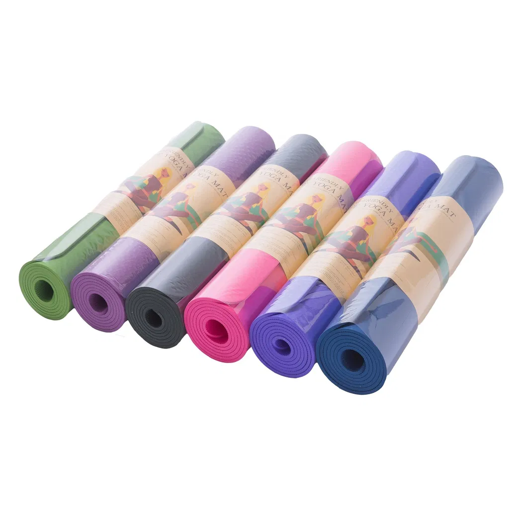 6mm TPE Yoga Mat Custom Logo Yoga Matt Eco Friendly Durable Yoga Mat