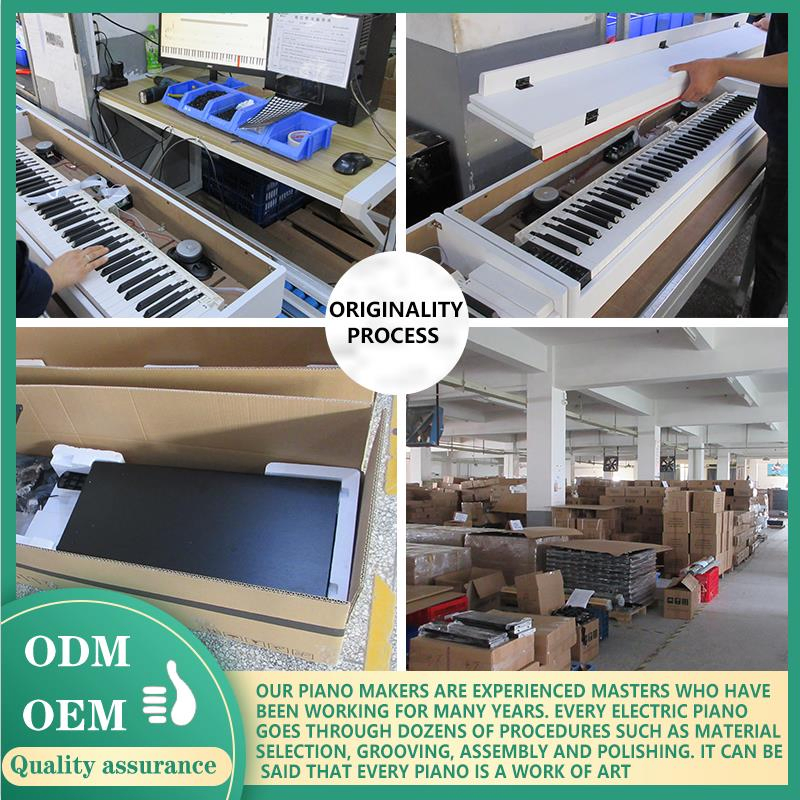 88 Keys Scaled Hammer Action Keyboard Digital Electrico Piano