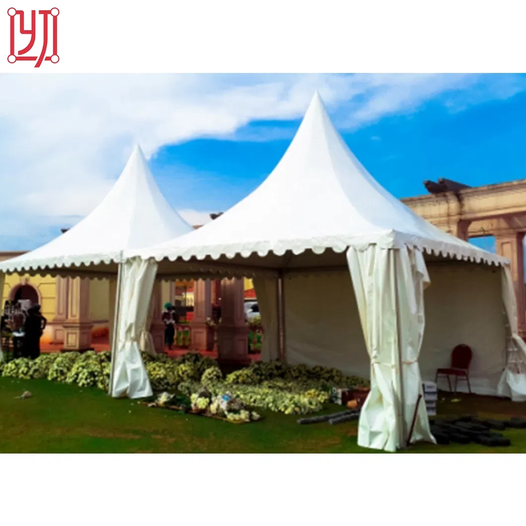 Aluminum Frame Beautiful 3X3 4X4 5X5 6X6m Pagoda Marquee Tent for Wedding Party