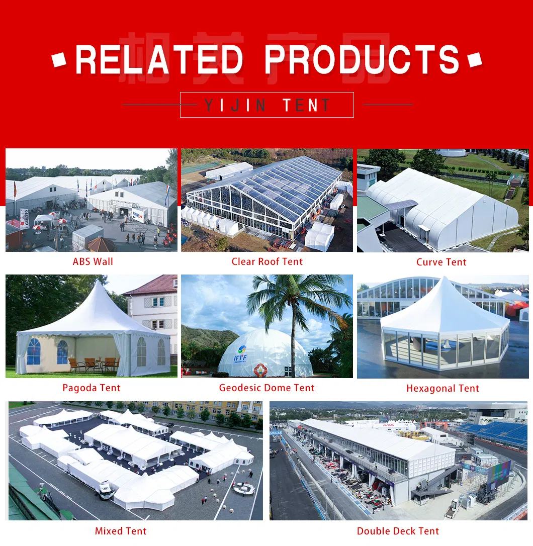 Aluminum Frame Beautiful 3X3 4X4 5X5 6X6m Pagoda Marquee Tent for Wedding Party