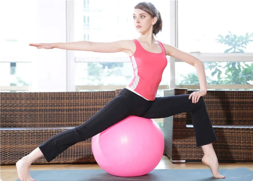 Anti-Burst Heavy Duty Stability Extra Thick Yoga Ball Chair for Fitness, Stability, Balance & Yoga - Workout