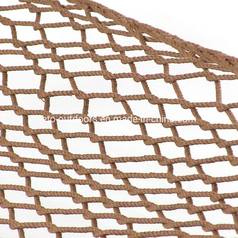 Beach Hammock Outdoor Cotton Rope Double Person Net Hammock with Hardwood