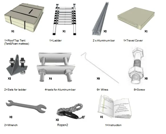 China Sourcing Roof Tent Expedition Overland Tent Family Roof Top Tent for Outgoing