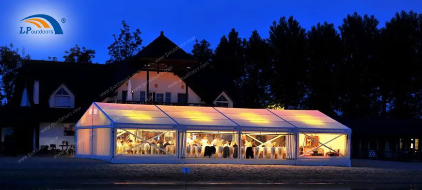 Clear Roof Cover and Sidewall Wedding Tent
