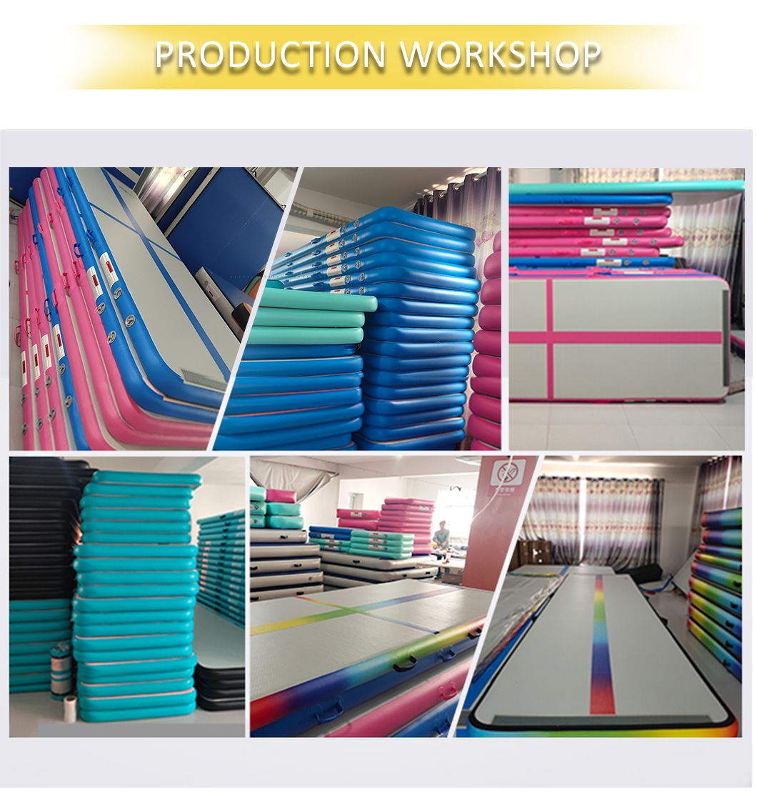 Coilace Cheap Price Durable Outdoor Tumble Track Inflatable Airtrack Air Floor Mat Track for Gymnastics Equipment