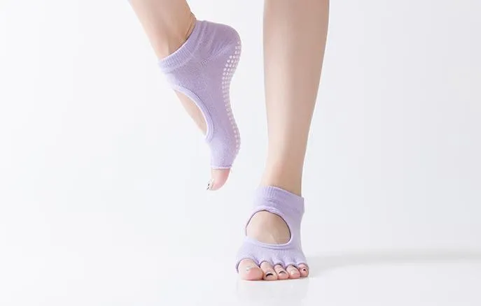 Cotton Yoga Sports Exercise Stretch Socks