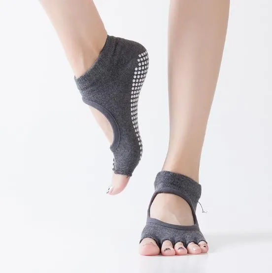 Cotton Yoga Sports Exercise Stretch Socks