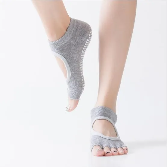 Cotton Yoga Sports Exercise Stretch Socks