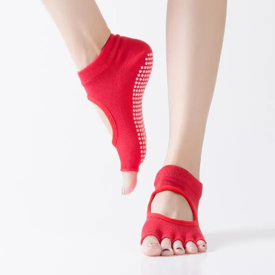 Cotton Yoga Sports Exercise Stretch Socks