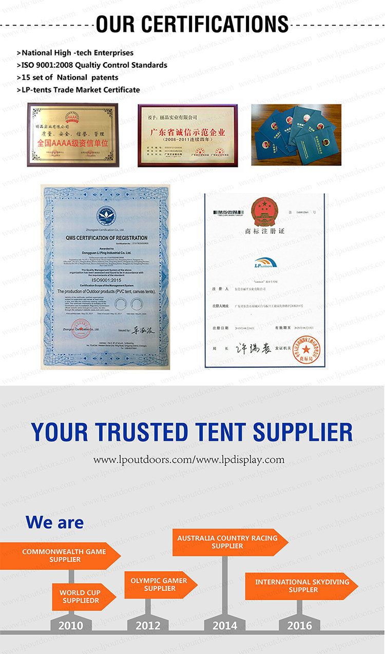 Custom 3mx3m Aluminum PVC Pagoda Tent for Trade Show Banquet