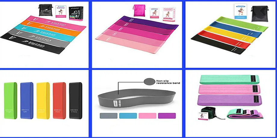 Custom Logo Colorful 3PCS Set Anti-Slip Stitching Squat Belt Woven Thigh Training Resistance Bands