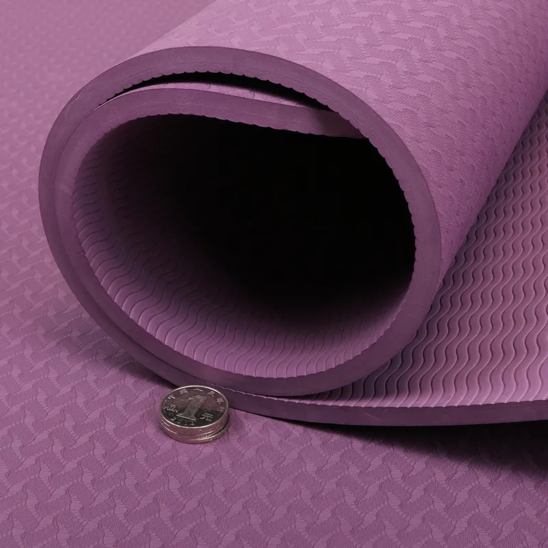 Custom Logo Folding TPE Eco Friendly 8mm Thick Durable Non Slip Yoga Mat