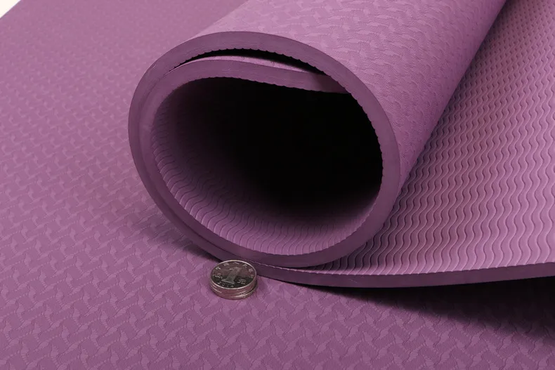 Custom Logo Folding TPE Eco Friendly 8mm Thick Durable Non Slip Yoga Mat