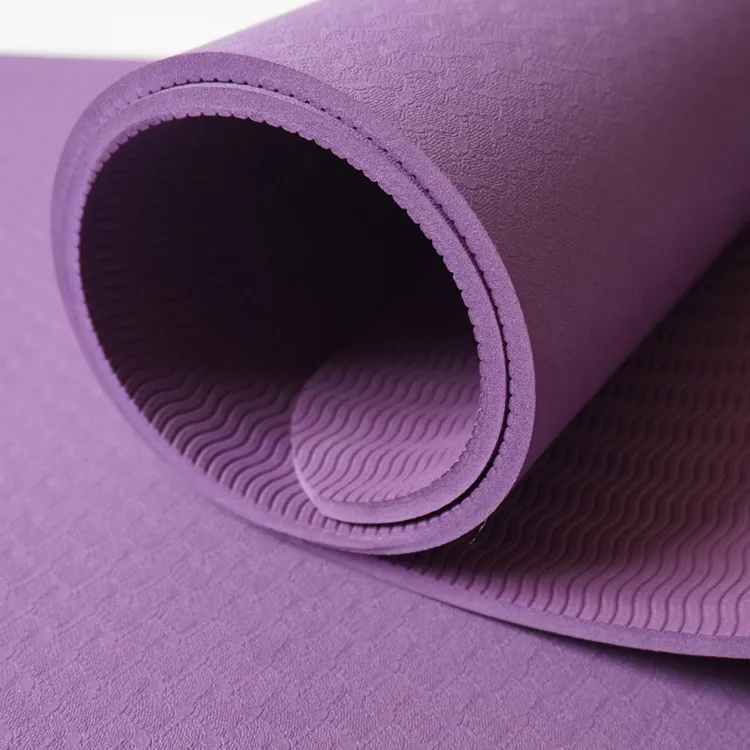Custom Logo Folding TPE Eco Friendly 8mm Thick Durable Non Slip Yoga Mat
