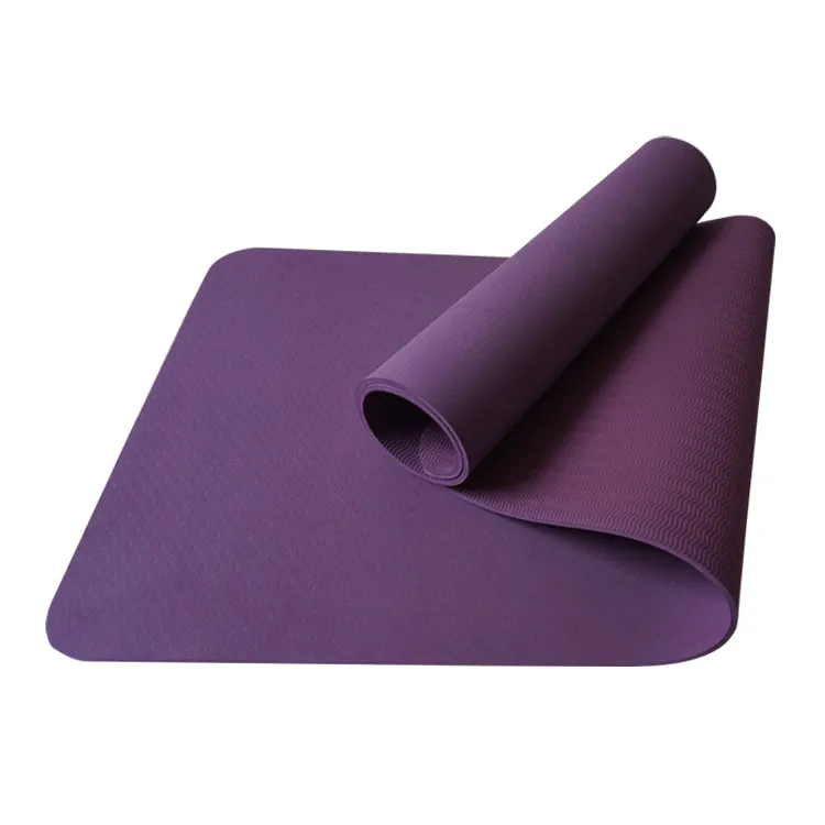Custom Logo Folding TPE Eco Friendly 8mm Thick Durable Non Slip Yoga Mat