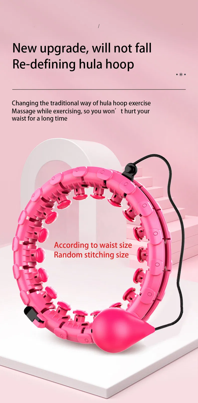 Detachable Exercise Fitness Ring Smart Hula Hoop