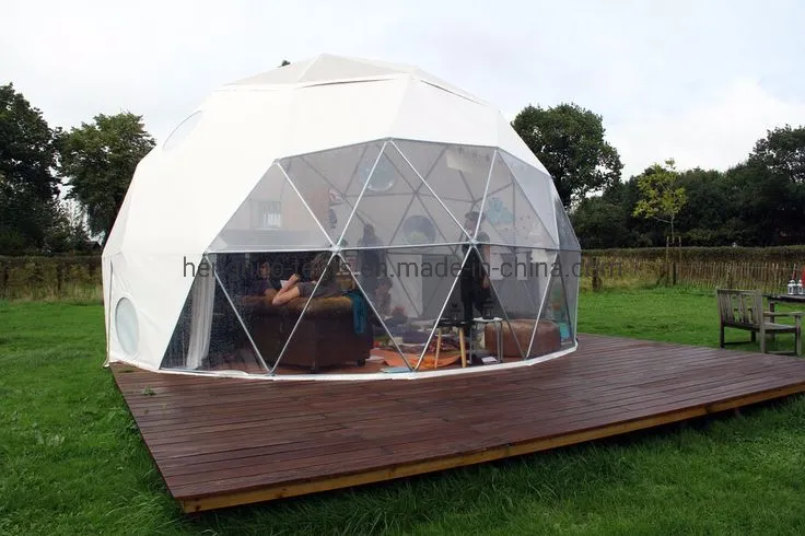 Diameter 6m Winter Luxury Glamping Hotel Outdoor Dome Camping Tent