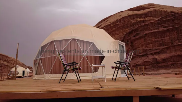 Diameter 6m Winter Luxury Glamping Hotel Outdoor Dome Camping Tent
