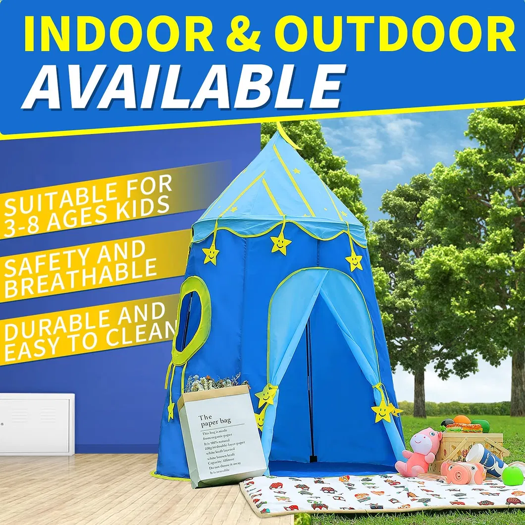 Durable 420d Oxford Fabric Pink Children Sleep Toy Tents for Kids Christmas Gifts