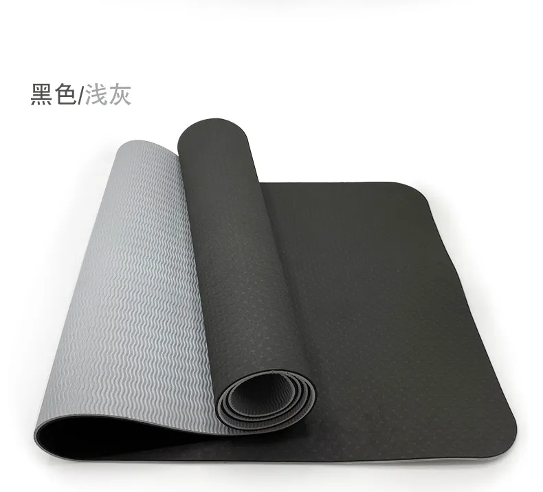 Durable Double-Sided Non-Slip Waterproof TPE Yoga Mat