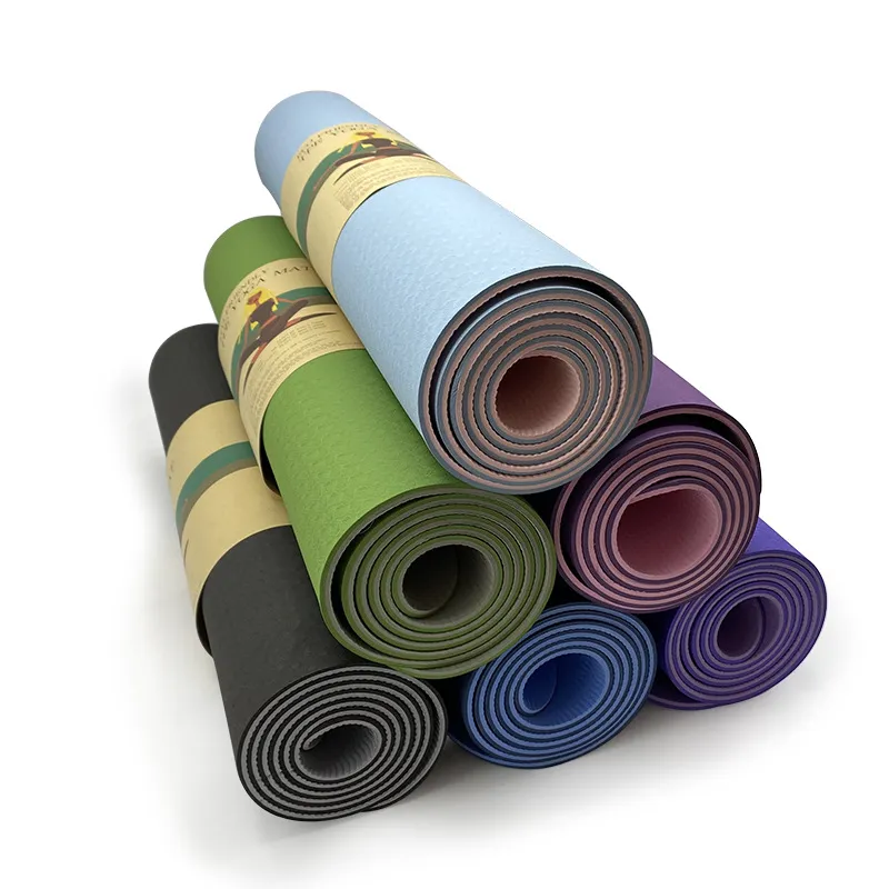 Durable Double-Sided Non-Slip Waterproof TPE Yoga Mat