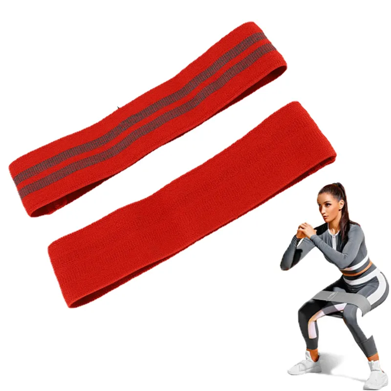 Durable Fabric Cotton Yoga Resistance Bands Exercise Fitness Booty Bands of 3 Levels