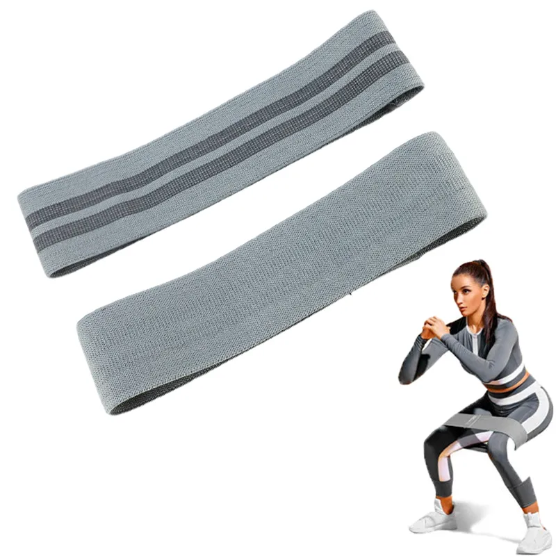 Durable Fabric Cotton Yoga Resistance Bands Exercise Fitness Booty Bands of 3 Levels