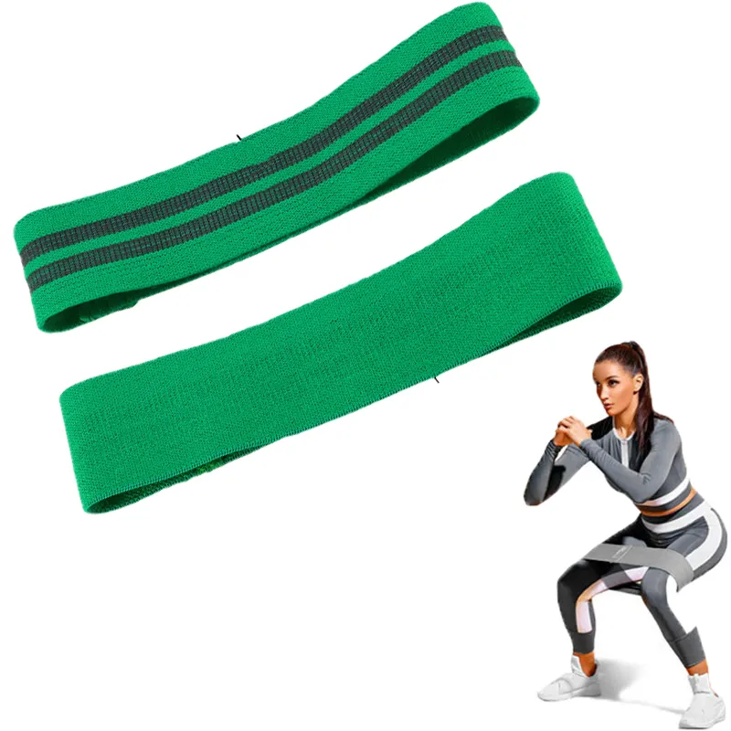 Durable Fabric Cotton Yoga Resistance Bands Exercise Fitness Booty Bands of 3 Levels