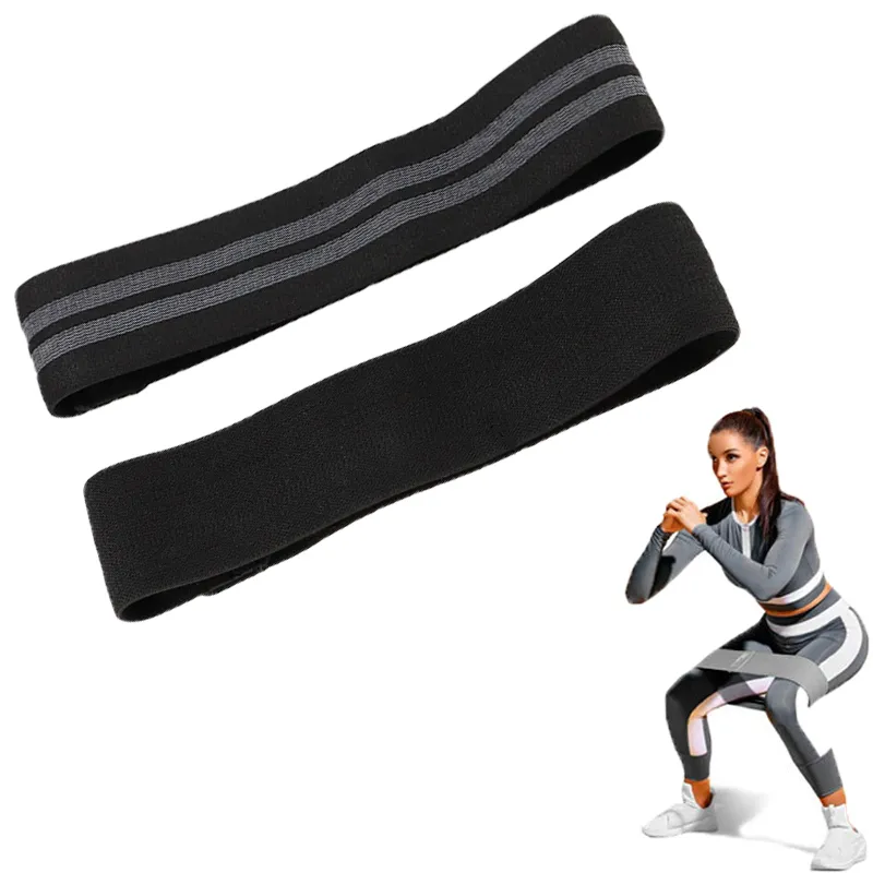 Durable Fabric Cotton Yoga Resistance Bands Exercise Fitness Booty Bands of 3 Levels